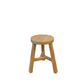 Reclaimed Wood Round Stool, Natural