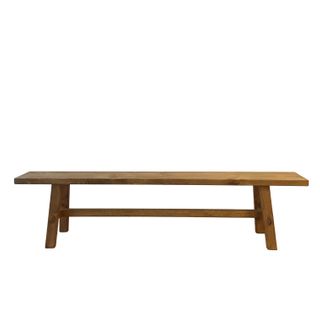 Reclaimed Wood Long Bench, Natural