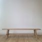 Reclaimed Wood Long Bench, Alabaster