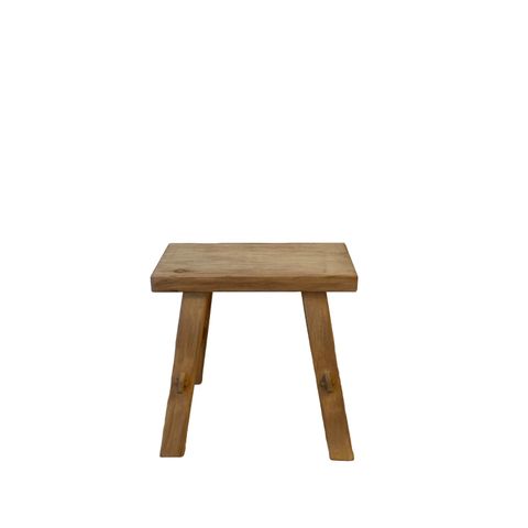 Reclaimed Wood Small Bench, Natural