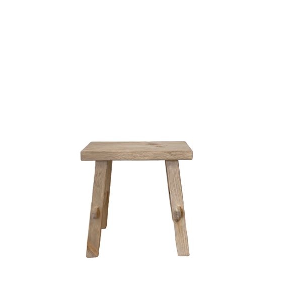 Reclaimed Wood Small Bench, Natural