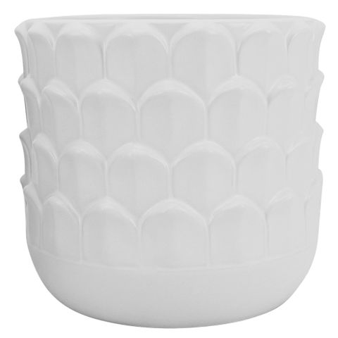Artichoke Planter White 20x18.5cm