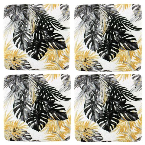 S/4 Paradise Resin Coasters 10x10cm