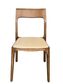 Peyton Dining Chair, Linen Fabric, Walnut Frame