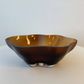 Fleur Decorative Glass Bowl - Amber