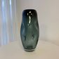 Fleur Dimpled Glass Vase - Ocean Blue