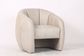 Dubai Leather Armchair, Pearl