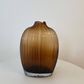 Fleur Shoulder Glass Vase - Large Amber