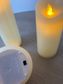 Silhouette LED Wax Candle, Ivory Short