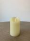 Silhouette LED Wax Candle, Ivory Short