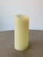 Silhouette LED Wax Candle, Ivory Medium