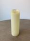 Silhouette LED Wax Candle, Ivory Tall