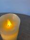 Silhouette LED Wax Candle, Ivory Wide Short
