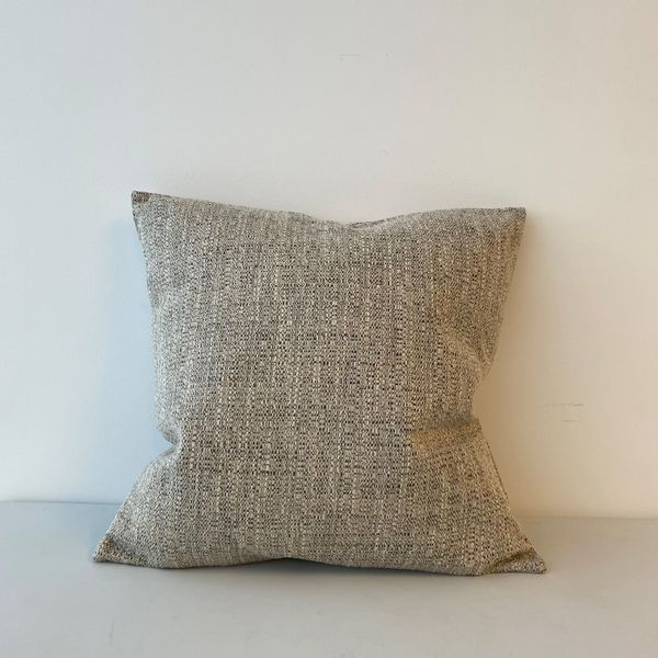 Feather Filled Accent Cushion, Neutral Grey