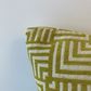 Feather Filled Accent Cushion, Citron Linear