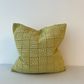 Feather Filled Accent Cushion, Citron Edge