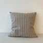 Feather Filled Accent Cushion, Grey Stripe