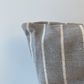 Feather Filled Accent Cushion, Grey Stripe