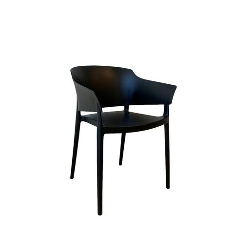 Zoe Indoor / Outdoor Chair, Black