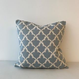 Feather Filled Accent Cushion, Blue Mosaic