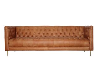 Chester Leather Sofa, Whiskey