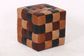 Cube Leather Ottoman, Multi colour