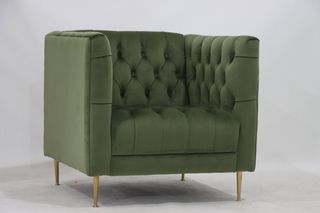 Chester  Armchair, Greenstone Velvet