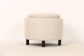 Otto Round Storage Ottoman, Black Legs