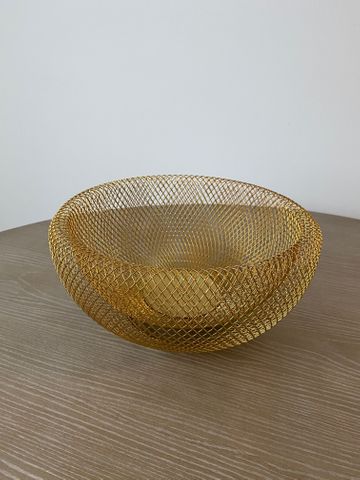 Luma Fruit Bowl, Gold