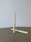 Silhouette LED Taper Candle, Ivory Twist