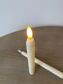 Silhouette LED Taper Candle, Ivory Twist