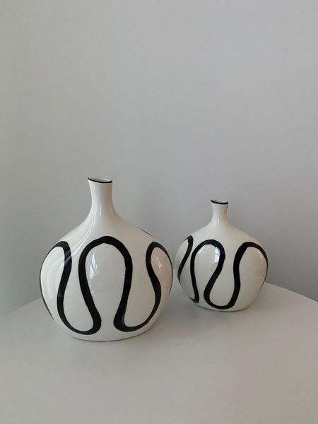 Ceramic Line Vase, Large