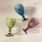 Velis Coloured Glass Goblet, Blueberry