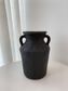 Petros Stone Vase, Black