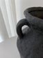 Petros Stone Vase, Black