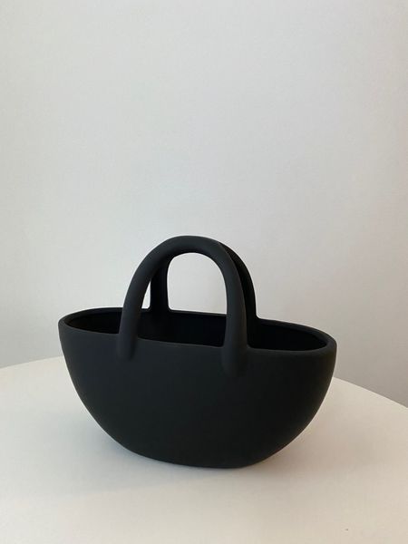 Ceramic Handbag - Small Black