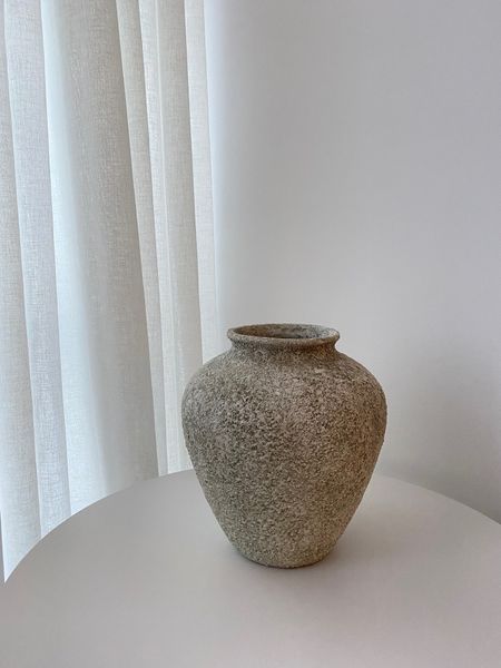 Petros Stone Vase - Large Sage