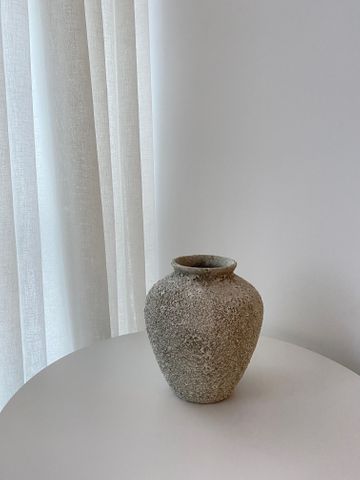 Petros Stone Vase - Small Sage