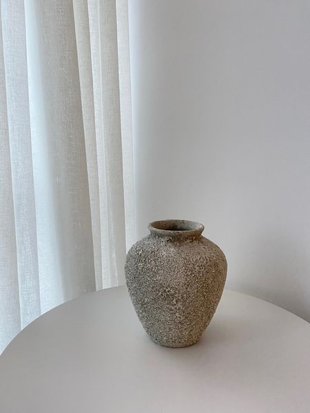 Petros Stone Vase - Small Sage