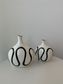 Ceramic Line Vase, Small