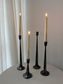 Silhouette Antique Bronze Candle Stands, 4 pc
