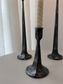 Silhouette Antique Bronze Candle Stands, 4 pc