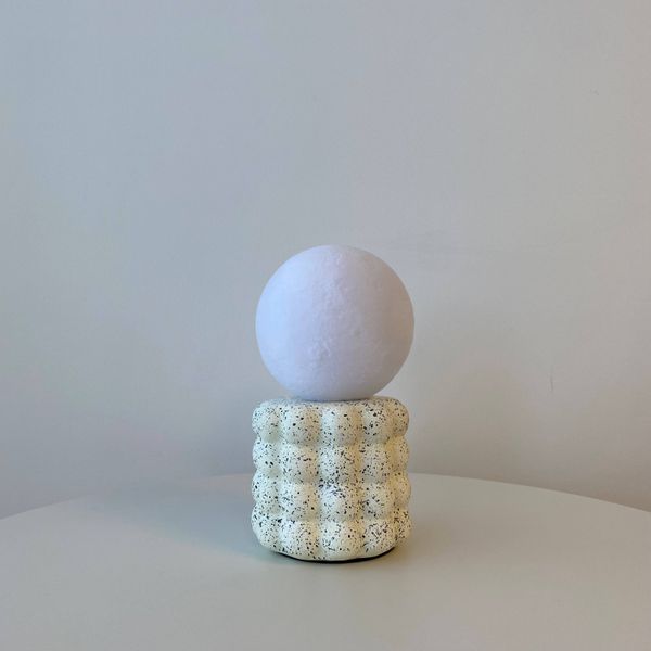 Petite Decorative Lamp, Cream
