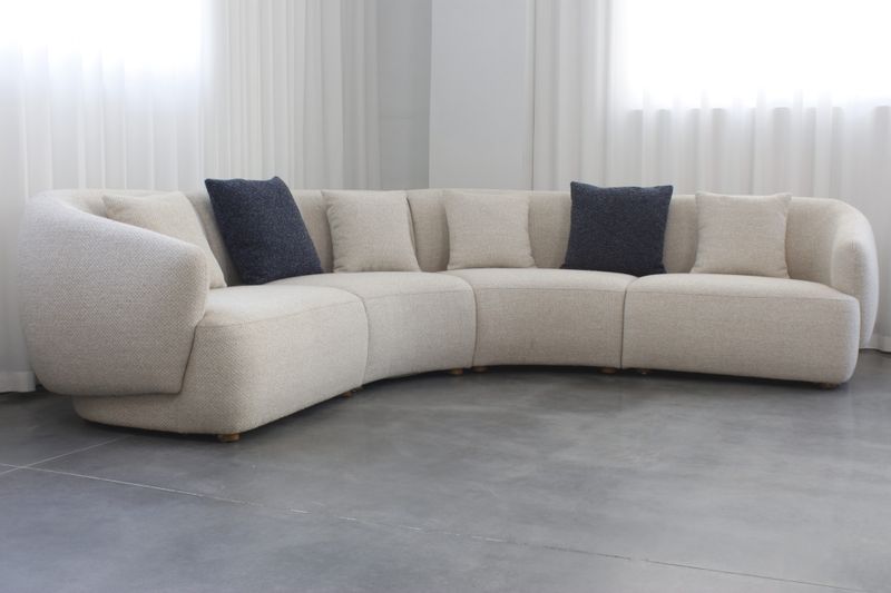 Modo Curved 4 Seater Sectional Sofa