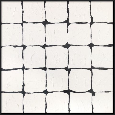 Quadrant, Hand Painted Framed Wall Art