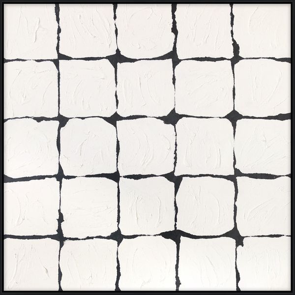 Quadrant, Hand Painted Framed Wall Art