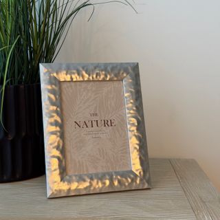 Hammered Silver Photo Frame - 5 x 7 in