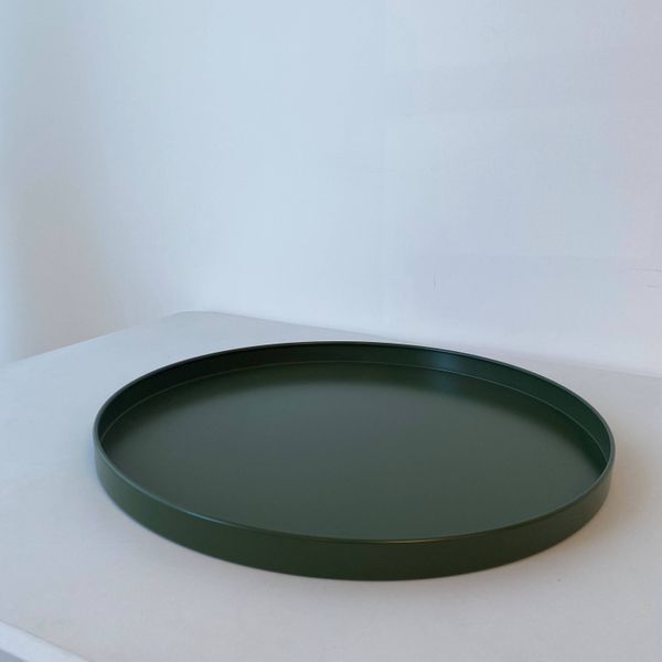 Bianca Metal Tray Medium, Hunter Green