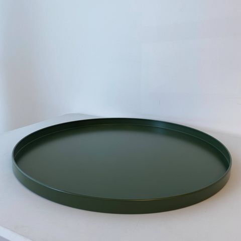 Bianca Metal Tray Large, Hunter Green