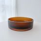 Fleur Textured Glass Bowl - Amber